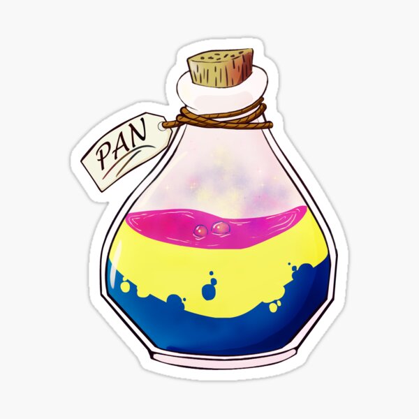 Pansexual bottle Sticker