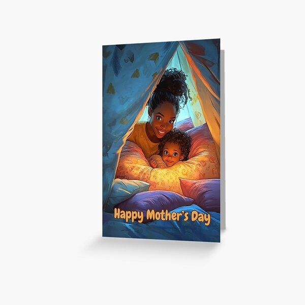 Item preview, Mother's Day | Mother & Daughter Pillow Fort designed and sold by HoodWit Greetings.