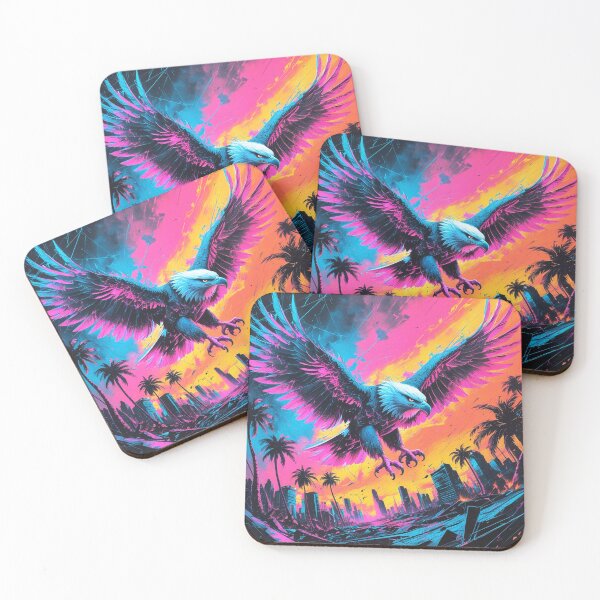 Item preview, Cyber-Eagle Soaring Over a Broken Skyline designed and sold by Blueangelgal.