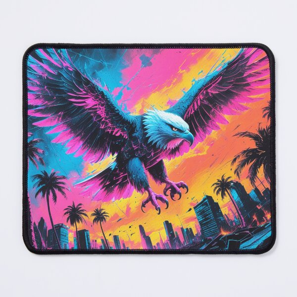 Item preview, Cyber-Eagle Soaring Over a Broken Skyline designed and sold by Blueangelgal.