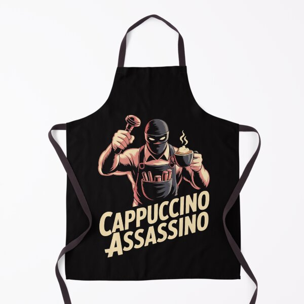Item preview, Cappuccino Assassino – Shadow Roast Silent Brew T-Shirt designed and sold by Slavicsoul.