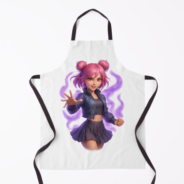 Item preview, Vibrant Anime Girl with Pink Hair and Mystic Aura – Futuristic Fantasy Vibe designed and sold by WolfPixelRo.