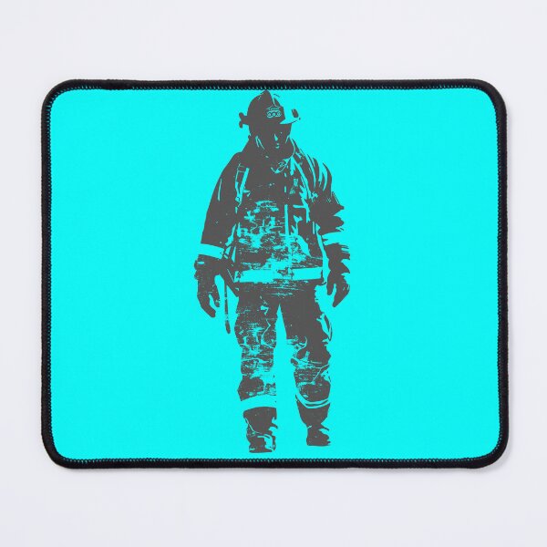 Item preview, Firefighter Silhouette Art - Brave Fireman Minimalist Design designed and sold by Art Happens.