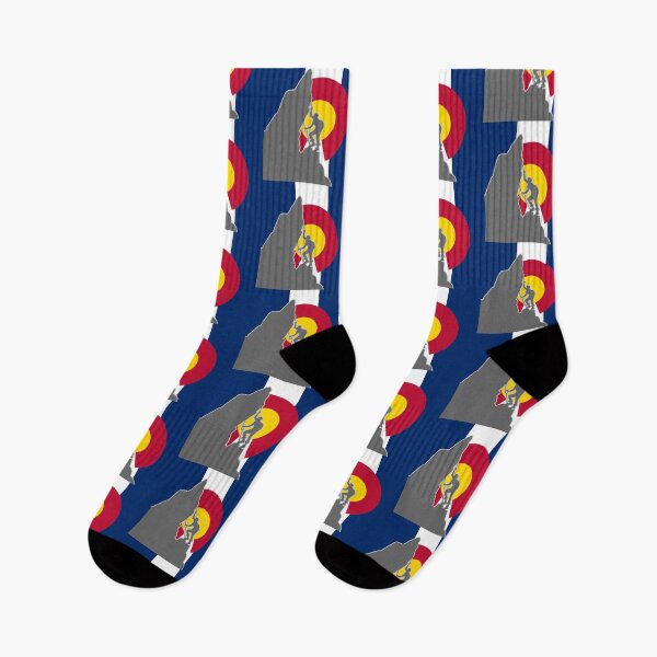 Item preview, Mountaineering Logo Over Vertical Colorado Flag 050725 34 designed and sold by Lazarustci.