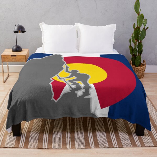 Item preview, Mountaineering Logo Over Vertical Colorado Flag 050725 34 designed and sold by Lazarustci.