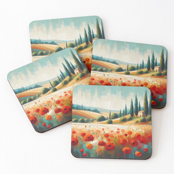 Item preview, Poppy Fields In Tuscany designed and sold by Visual Nomad Club.
