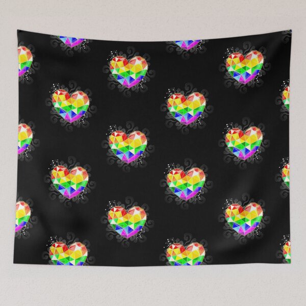 Item preview, Pride heart technicolor Diamond  designed and sold by Roysdisturbia.