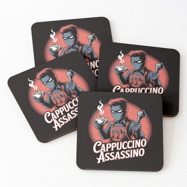 Item preview, Cappuccino Assassino – Precision Grind Tactical Barista Tee designed and sold by Slavicsoul.