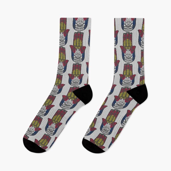 Item preview, Hamsa in Colorado Flag Colors 050725 46 designed and sold by Lazarustci.