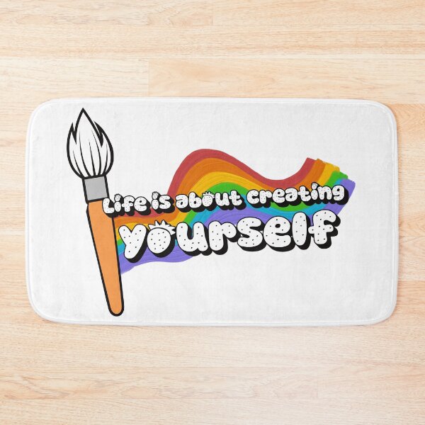 Item preview, Life Is About Creating Yourself – Inspiring Personal Growth Quote Design designed and sold by ArtsyExplorer.