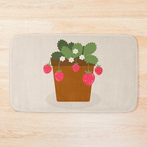 Item preview, Flat Design Illustration with Pot at Strawberry designed and sold by AlginaPugachova.