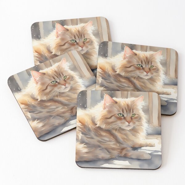 Item preview, Beige Fluffy Cat designed and sold by CalmnessbyChoice.