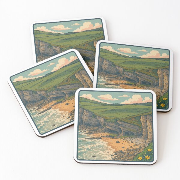 Item preview, Cliffside Serenity Coastal Landscape designed and sold by NexAesthetic.