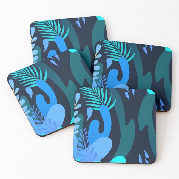 Item preview, Deep Tropics Abstract Jungle Ocean designed and sold by rdxart.