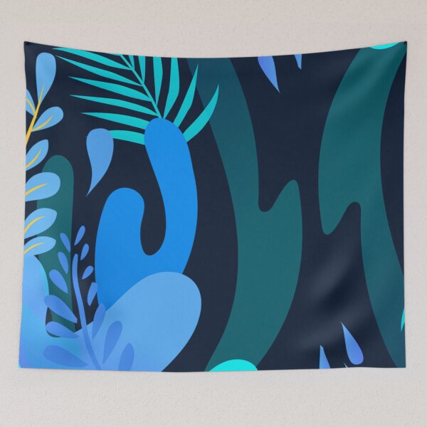 Item preview, Deep Tropics Abstract Jungle Ocean designed and sold by rdxart.