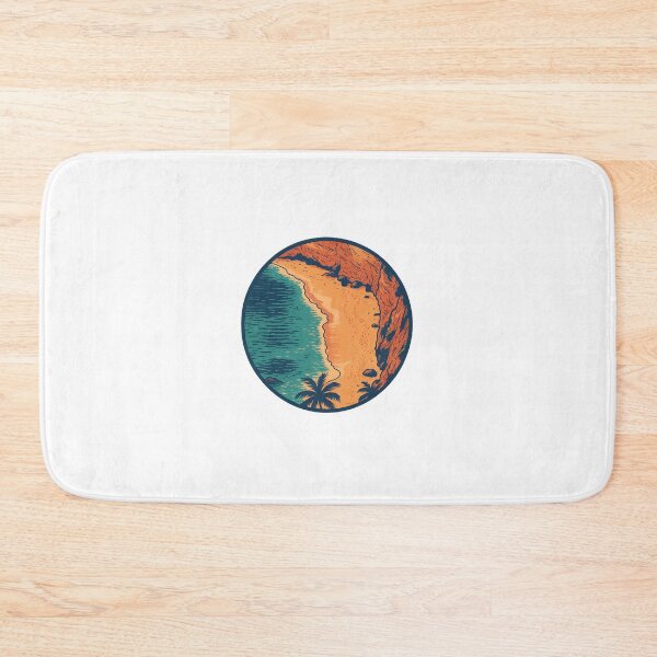 Item preview, Coastal Escape – Tropical Beach Cliffside View designed and sold by NexAesthetic.