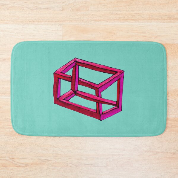 Item preview, Impossible illusion in pink, red and turquoise designed and sold by Vision Illustrated.