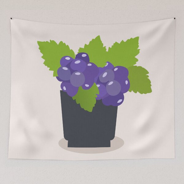 Item preview, Flat Design Illustration with Pot at Grape designed and sold by AlginaPugachova.