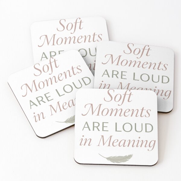 Item preview, Minimalist Tote Bag – “Soft Moments Are Loud in Meaning” | Calm Quote Gift for Mindful Living designed and sold by HAFIZ-DP.