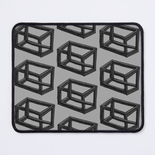 Item preview, Hand-drawn illusion - cube paradox in black and white designed and sold by Vision Illustrated.