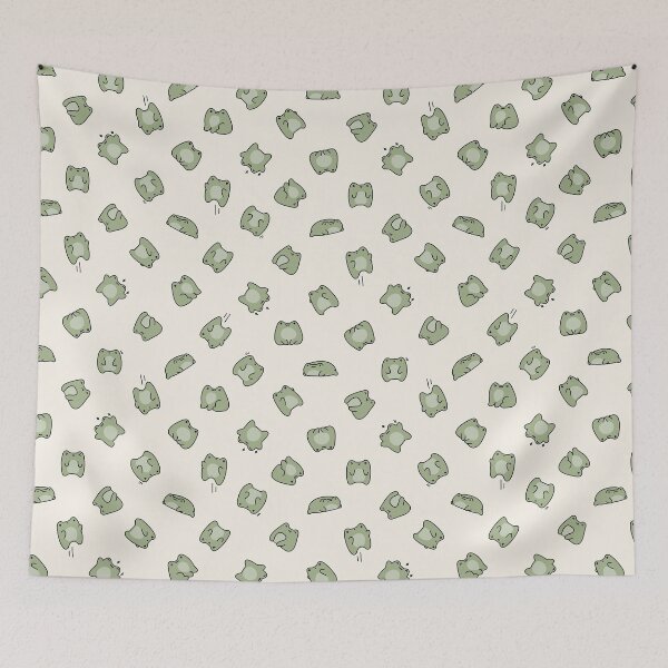 Item preview, kawaii frog toss (cream) designed and sold by Becca Alessi.