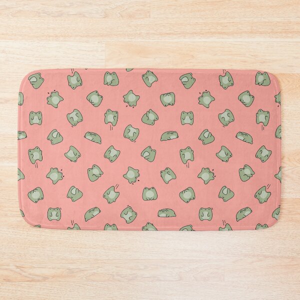 Item preview, kawaii frog toss (coral) designed and sold by Becca Alessi.