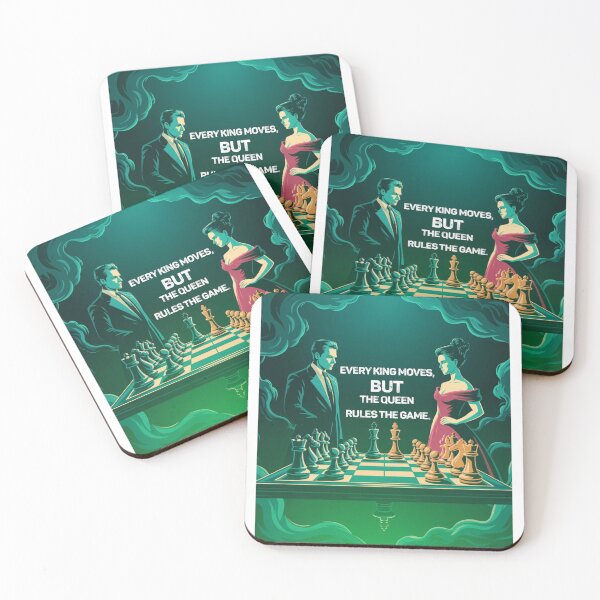 Item preview, Every King Moves, But the Queen Rules the Game – Chess Quote designed and sold by johsef.
