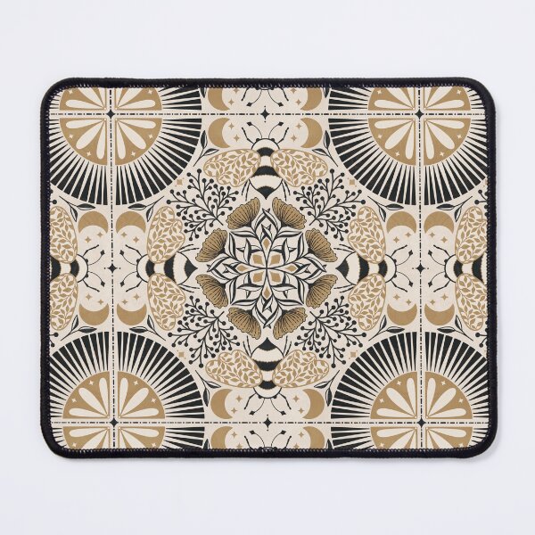 Item preview, Golden hive - bees and celestial botanicals art deco designed and sold by OzdeBayer.