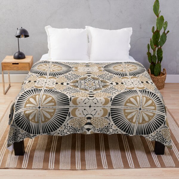 Item preview, Golden hive - bees and celestial botanicals art deco designed and sold by OzdeBayer.