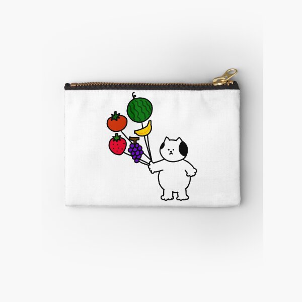 Item preview, a Cat with fruits balloons designed and sold by superbaechoo.