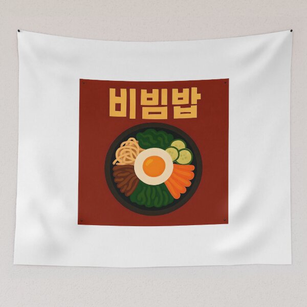 Item preview, Bibimbap Korean characters designed and sold by Hallyu Bubble.