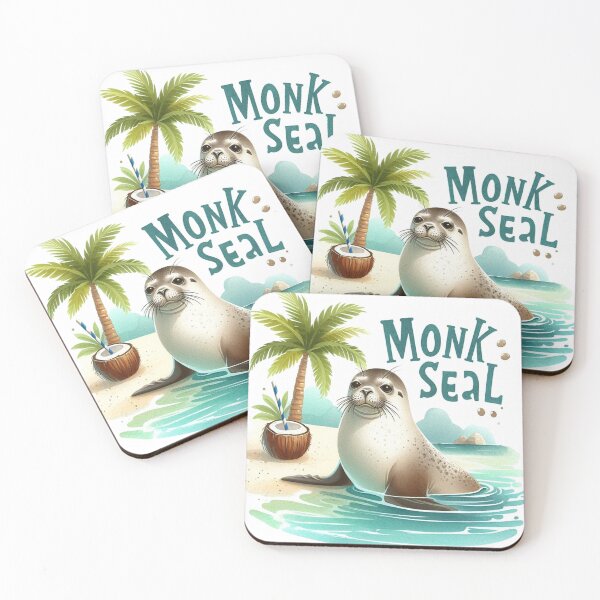 Item preview, Vacation Monk Seal designed and sold by yunamaliskova.