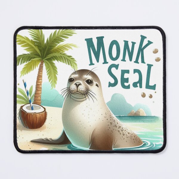 Item preview, Vacation Monk Seal designed and sold by yunamaliskova.