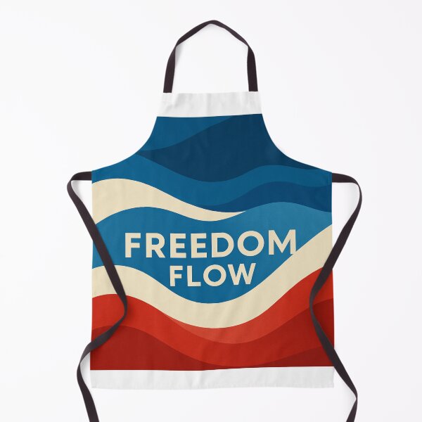 Item preview, Freedom Flow – Abstract Patriotic Wave Design designed and sold by SilaShop222.