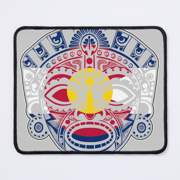 Item preview, Olmec Statue with Colorado Flag Designs 050225 08 designed and sold by Lazarustci.