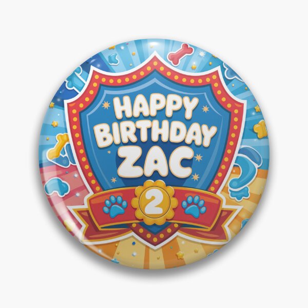 Item preview, Zac's 2nd Birthday designed and sold by whatifsticks.