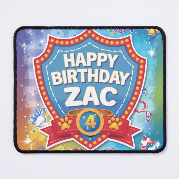 Item preview, Zac's 4th Birthday designed and sold by whatifsticks.