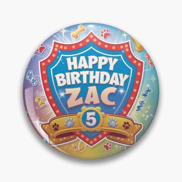 Item preview, Zac's 5th Birthday designed and sold by whatifsticks.