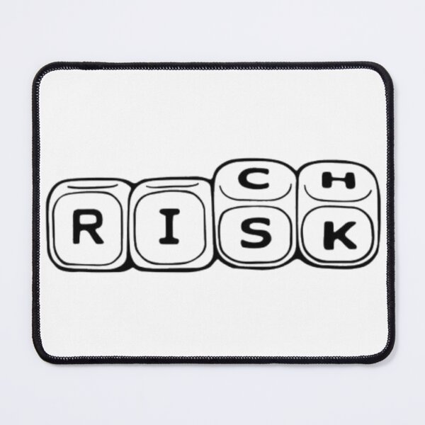 Item preview, From Risk to Rich – Wordplay Dice Design designed and sold by StickerStudioHQ.