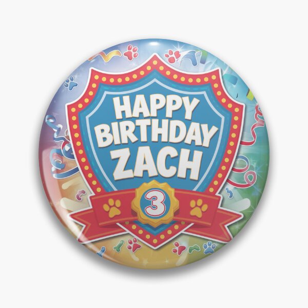 Item preview, Zach's 3rd Birthday designed and sold by whatifsticks.
