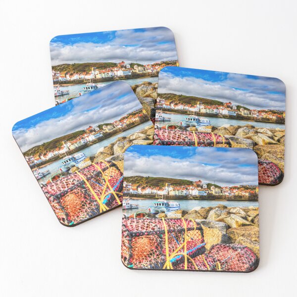 Item preview, Staithes Harbour, Lobster Pots, Yorkshire, England designed and sold by Paul Thompson Photography.