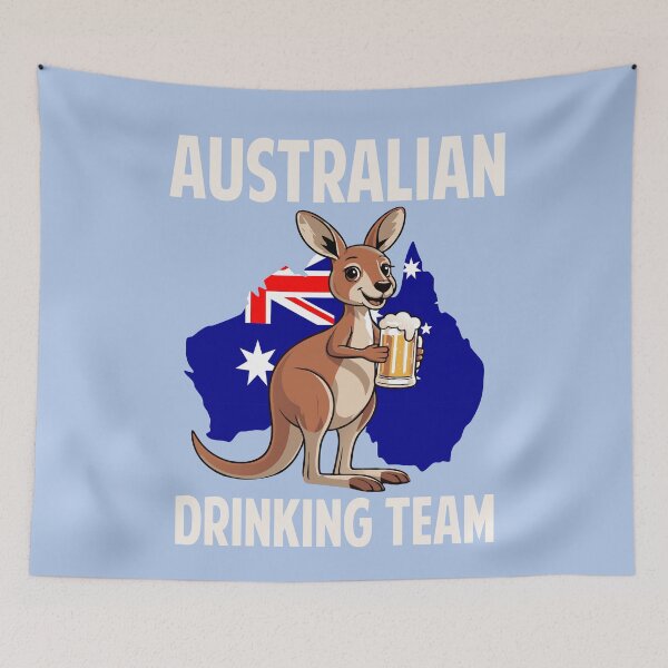 Item preview, Australian Drinking Beer Team Funny Australia Day designed and sold by Colorfulman.