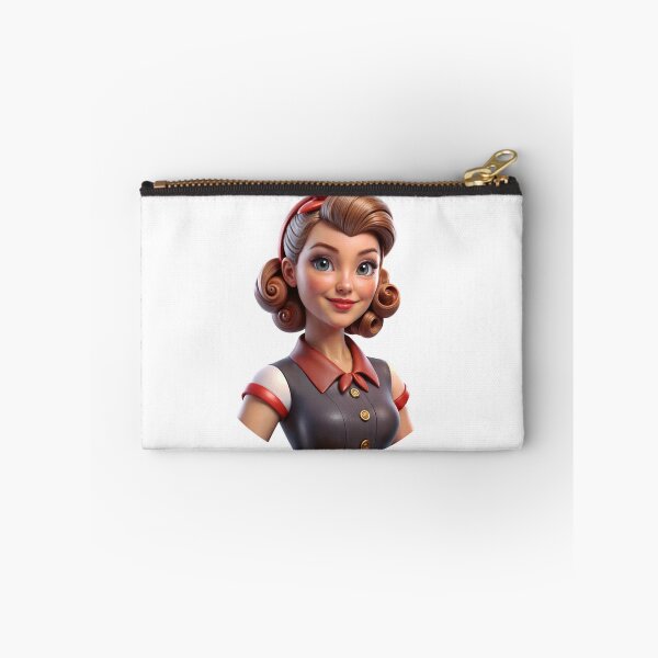 Item preview, Digitally Rendered Female Character with Retro Aesthetic Design designed and sold by Creative88Art.