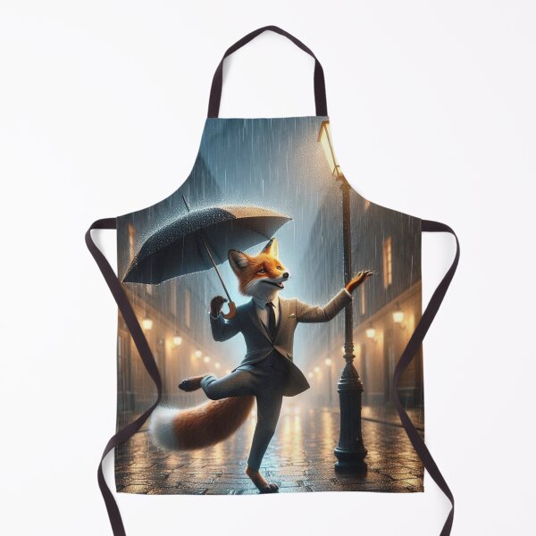 Item preview, fox dancing in the rain designed and sold by Dogandesighn.