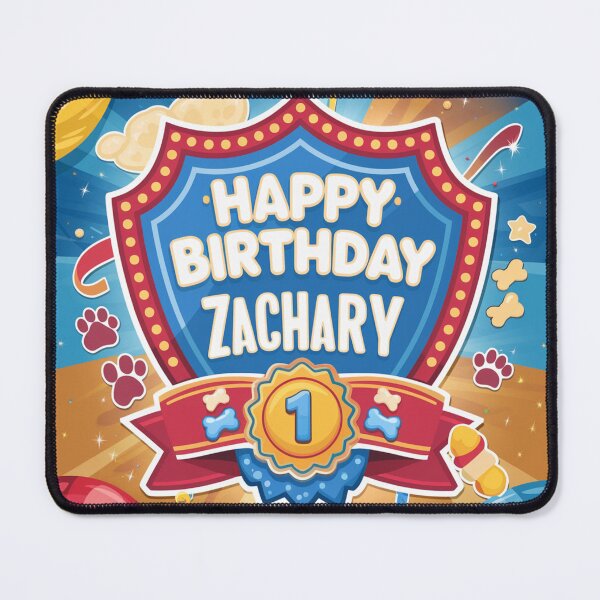 Item preview, Zachary's 1st Birthday designed and sold by whatifsticks.