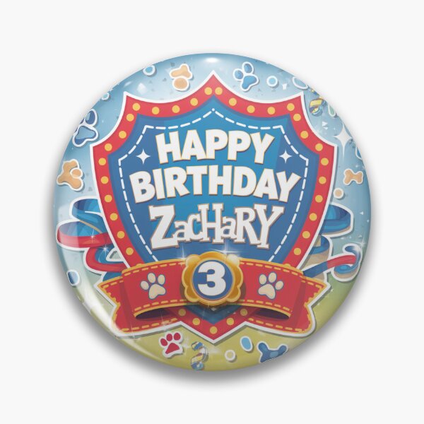 Item preview, Zachary's 3rd Birthday designed and sold by whatifsticks.