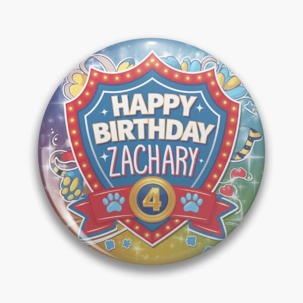 Item preview, Zachary's 4th Birthday designed and sold by whatifsticks.