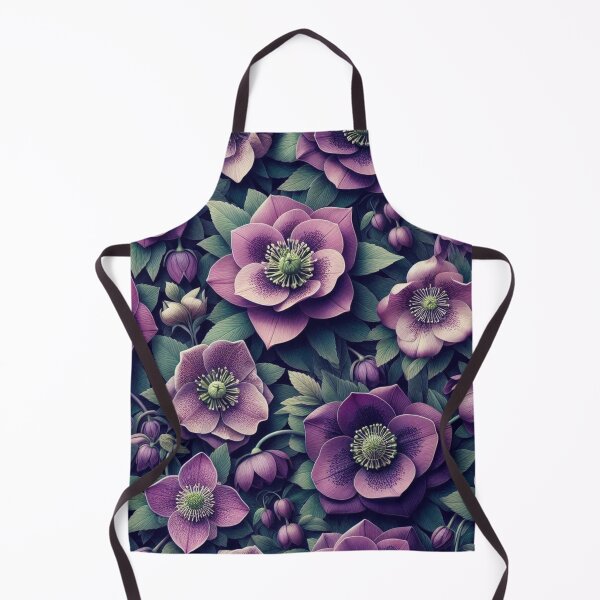 Item preview, purple hellebore flowers designed and sold by Dogandesighn.