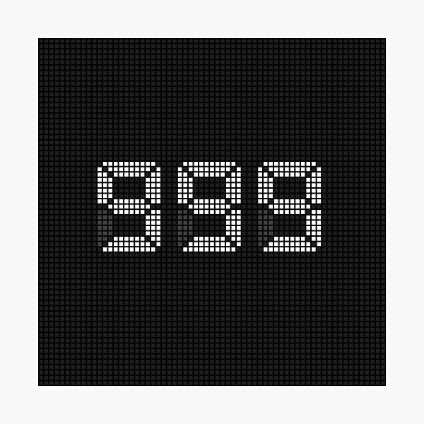 Item preview, Angel Number 999 - Pixel LED Sign designed and sold by Awakened-Pixels.
