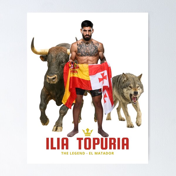 Item preview, ILIA TOPURIA BULL WOLF WITHOUT BACKGROUND designed and sold by hispanae.